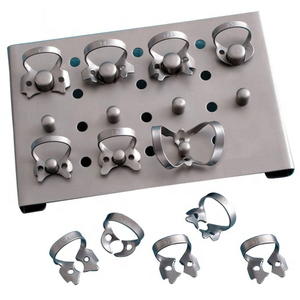 CE ISO Approved Manual Dental Basic Rubber Dam Instruments Kit Stainless Steel <b>Clamps</b> <b>Frame</b> Forceps Ivory Punch Pliers Reusable - Product Image 3
