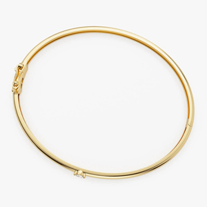 Bracelet solitaire en diamant cultivé en laboratoire en or jaune 14 carats, élégant et minimaliste pour femme, bijoux fins pour tous les jours - Product Image 4
