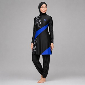 Ensemble Burkini Modeste Femme – Tenue de Bain Décontractée Couvrante avec Haut à Manches Longues – Confortable, Design OEM, Respirant, Écologique, Séchage Rapide - Product Image 5