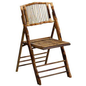 Wholesale Bamboo Folding <b>Chair</b> Natural Event Wedding <b>Chair</b> Indoor <b>Outdoor</b> Seating for Dining Garden Party Furniture OEM ODM - Product Image 1