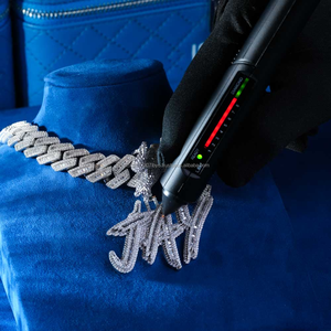 Colgante de letra personalizada Iced Out Vvs Moissanite Diamonds Lightning COLLAR COLGANTE de plata 925 Colgante de hip hop - Product Image 4