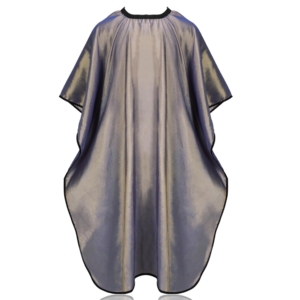 Capa de Peluquería Profesional Impermeable de Poliéster de Alta Calidad, Antiestática, con Tela Iridiscente y Broches Ajustables - Product Image 1