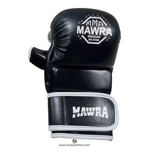 Mawra High Quality Custom Logo Leather MMA Training Gloves with <b>Hand</b> <b>Grips</b> Lightweight for Fighting Training - Product Image 4