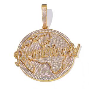 Colgante de Moissanita Personalizado de Gran Tamaño con Forma de Disco, Letra Personalizada, Plata 925, Lujo, Certificado IGI, Regalo Moderno para Hombres y Mujeres - Product Image 2