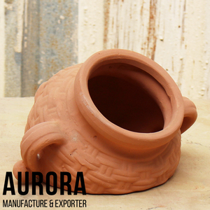 Nouveaux pots de fleurs en terre cuite artisanaux du Vietnam, ornements de jardin avec étiquette personnalisée - Product Image 3