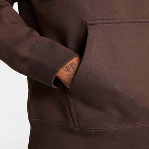 Sudadera con Capucha Extra Grande para Hombre, Lisa, de Felpa, Informal, con Bolsillo Delantero, para Otoño - Product Image 4