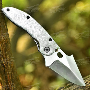 มีดพับเหล็กดามัสกัสคุณภาพสูงสุด 100% ขนาดสั่งทำพิเศษ พร้อมด้ามไม้ รองรับ OEM ราคาพิเศษ - Product Image 3