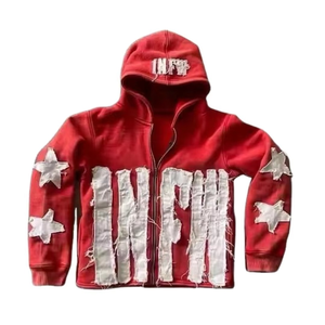 เสื้อฮู้ดดี้ทรงโอเวอร์ไซส์สไตล์วินเทจพิมพ์ลายแบบทำสีเอซิดวอช น้ำหนักเบา เหมาะสำหรับผู้ชาย - Product Image 2