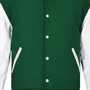 แจ็คเก็ตเบสบอลทีมโรงเรียนมัธยมปลายแบบสั่งทำขายส่ง ราคาถูก แจ็คเก็ต Letterman ผ้าแคนวาสสำหรับผู้ชาย แบบสองด้าน แห้งเร็ว คุณภาพสูง - Product Image 6