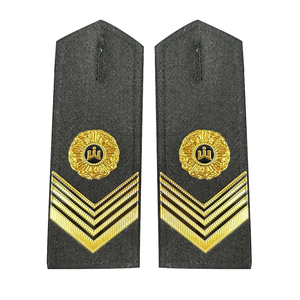 High Quality Custom Woven Fabric Shoulder <b>Badge</b> Star Handmade Enamel Plating Lace/Rhinestones/Embroidery Reusable Sustainable - Product Image 1
