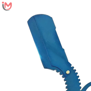 Navaja de Barbero de Acero Inoxidable de Filo Recto para Corte de Pelo Facial, Barba y Cejas, Herramienta Manual de Peluquería para Recortar - Product Image 2