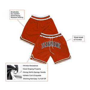 Shorts de basket sublimés personnalisés avec nom et numéro, respirants, pour l'été, shorts de sport pour hommes, shorts de basket élégants en mesh - Product Image 3