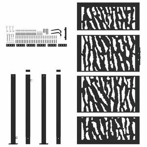 Portail de jardin en acier noir avec motif ajouré 39,4x68,9 pouces – Produit de clôture, treillis et portails - Product Image 4