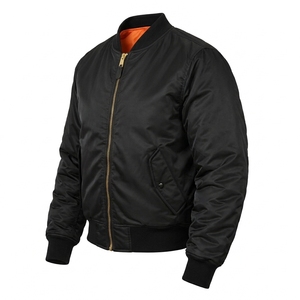Flight Bomber <b>Jacket</b> Greek Wear Sorority Products Lightweight Full Zip Ribbed Collar Casual Outerwear - Product Image 4