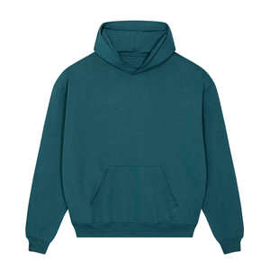 Sweat-shirts à capuche unisexes surdimensionnés en molleton polyester/coton de haute qualité, imprimés sur mesure, ODM, vert sarcelle, pour l'hiver, vente en gros - Product Image 5