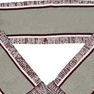 Conjunto Premium de Bufanda y Gorro de Invierno para la Hermandad Alabama A&M y Delta Sigma Theta DST - Tejido Jacquard Color Carmesí Crema, Regalo de Ropa Griega - Product Image 5