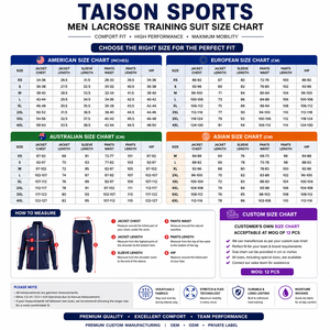 Traje de Entrenamiento de Lacrosse Unisex TAISON SPORTS Premium, 300 GSM, Poliéster Interlock, Color Beige con Paneles Chevron, Sublimación Personalizada - Product Image 3
