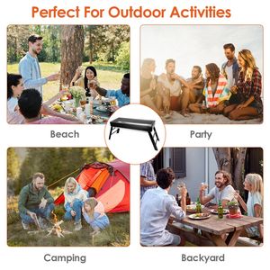 Griglia portatile in acciaio inossidabile pieghevole per Barbecue da tavolo con facile configurazione Barbecue per campeggio picnic all'aperto - Product Image 2