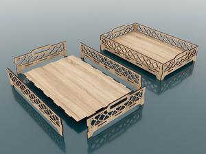 Plateau de service traditionnel indien en bois avec motifs peints à la main pour la décoration culturelle, les festivals, les cadeaux et les repas. - Product Image 6