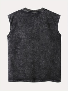 Best-Selling Unisex Tank Top Customized 100% Cotton Graphic Oversize Casual Sleeveless Top for Men Breathable Knitted - Product Image 6