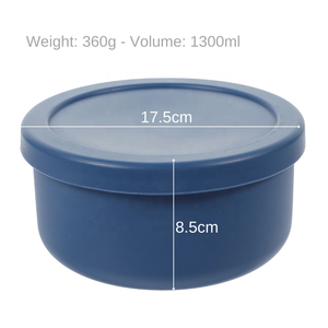 Boîtes à lunch en silicone personnalisées avec couvercles, disponibles en tailles de 700ml et 1300ml, portables, durables et élégantes dans les couleurs de votre choix - Product Image 2