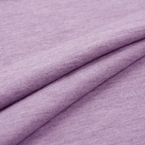Tissu jersey côtelé violet, poids moyen, extensible, uni, en coton, tissu molletonné français pour vêtements de sport, vêtements de sport pour femmes. - Product Image 1