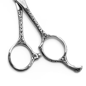 Professional Barber <b>Scissors</b> Stainless Steel Straight Blade <b>Cuticle</b> <b>Scissors</b> Removable Handle Right-Handed Durable Steel Handle - Product Image 5