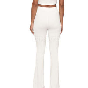 Pantalones de Campana para Mujer, Estilo Moderno, Ligeros, Transpirables, Ecológicos, Tela de Alta Calidad, Ajuste Cómodo para un Look Casual Elegante - Product Image 6
