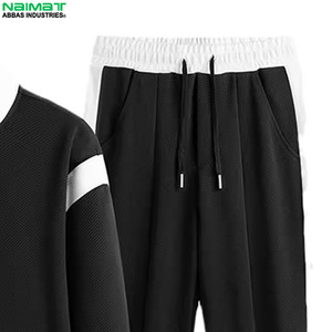 High Quality French Terry Pullover Hoodie <b>Tracksuit</b> Men Heavyweight Warm Gym Sweatpants And Sweatshirt Activewear Set - Product Image 2