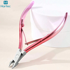 Cortacutículas Profesional con Recubrimiento Rosa, Afilado, de Acero Inoxidable, con Tapa Protectora, Herramientas de Precisión para el Cuidado de las Uñas - Product Image 2