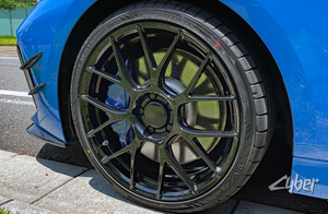 Jantes monobloc en aluminium forgé à rayons croisés traditionnels haute performance pour <span class=keywords><strong>BBS</strong></span> RE-V7, revêtement poudré noir diamant - Product Image 5