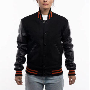 Veste universitaire en laine personnalisée, respirante, style Letterman, avec logo personnalisé, pour université, école, baseball, bomber, OEM, vente en gros - Product Image 1