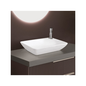 Lavabo de encimera ovalado de diseño moderno, superficie sólida, mesa de cerámica, lavabo de baño para el hogar, oficina, Villa, baños de Hospital - Product Image 5