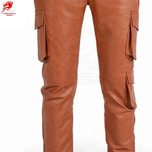 High Quality Casual Wear <b>Men</b> <b>Leather</b> <b>Pants</b> Solid Color Top Selling Streetwear <b>Men</b> <b>Leather</b> <b>Pants</b> - Product Image 5