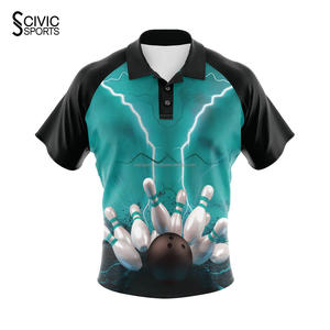 Camisa de polo de golf para hombre con botones, camisetas de bolos, camisetas de poliéster de gran tamaño para césped, Camisetas - Product Image 3