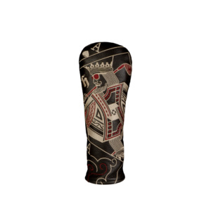 Handee Putter Head Cover with <b>Leaf</b> Design 3D Embroidery & Printed Patterns Genuine Leather Waterproof Durable Custom Logo - Product Image 3