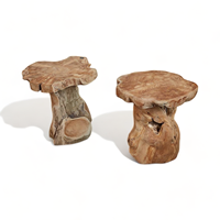 Table basse Lombok en bois de racine de teck, couleur naturelle, haute qualité, écologique, hauteur réglable, meubles de salon