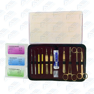 Kit de sutura para estudiantes de medicina, kit completo de práctica de sutura con almohadilla de sutura de silicona para entrenamiento quirúrgico - Product Image 1