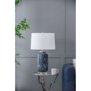 Lampada da Tavolo Ellis in Vetro D16.9 XH28, Elegante e Raffinata Decorazione per la Casa - Product Image 1