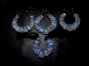 Cuentas Redondas de Piedra Lunar Natural de Fantasía, Gemas Sueltas con Diseño de Cuentas Lisas, Valoración de Terceros, Tamaños de 5MM-20MM para Joyería - Product Image 2