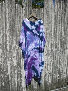 Beautiful Elegant Handmade Indian Viscose <b>Kaftan</b> Women Three Quarter Sleeve Long Maxi Tie Dye Straight <b>Summer</b> V-neck Wholesale - Product Image 4
