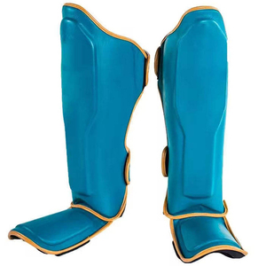 Protège-tibias en cuir PU de haute qualité, légers, protection professionnelle, respirants, compression durable, protège-jambes - Product Image 1