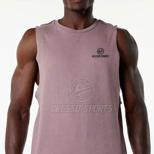 Camisetas sin Mangas para Hombre de Color Sólido a Bajo Precio, Camisetas sin Mangas para Hombre al por Mayor, Camisetas sin Mangas para Hombre Recién Llegadas - Product Image 5