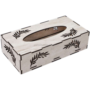 Artisan style wooden napkin <b>organizer</b> box for luxury spa rooms traditional households or boutique hotels - Product Image 6