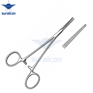 Pinzas Leriche para arterias, 15 cm (6 pulgadas), rectas, 1x2 dientes, de acero inoxidable premium, hemostáticas, para cirugía vascular general - Product Image 5