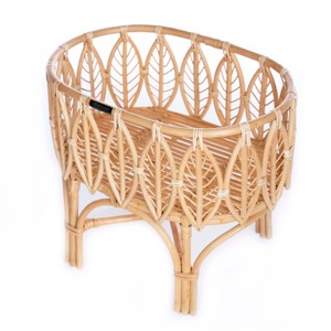 Berceaux pour poupées en rotin faits à la main, meilleur prix de gros, berceaux pour poupées en canne, jouets pour enfants, berceaux pour peluches - Product Image 3