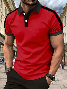 La nueva camiseta POLO para hombre de verano 2025 presenta un estilo casual, refrescante y sencillo con estampado urbano. - Product Image 5