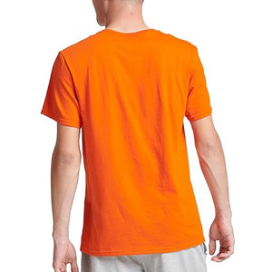 เสื้อยืดสีส้มแบบกำหนดเอง ป้องกันแสงแดด ผลิตจากผ้าฝ้ายออร์แกนิคผสมไม้ไผ่ ระบายอากาศได้ดี สั่งทำพิเศษ พิมพ์ลายที่คอเสื้อ เพื่อคุณภาพ - Product Image 2