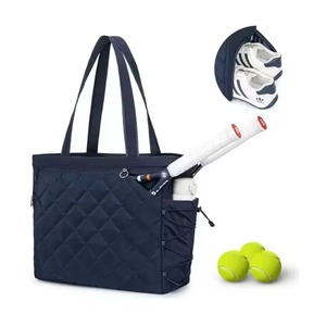 Oversized Quilted Tennis Tote <b>Bag</b> Multi-Functional Layers Polyester Lining for Gym Shoes Sports Gear New Universal Stock <b>Bag</b> - Product Image 6