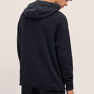 Sweat-shirts pour hommes de haute qualité, très vendus, personnalisés, sans cordon, avec fermeture éclair, écologiques, en polyester/coton, 340g, coupe ample, style boxy - Product Image 2
